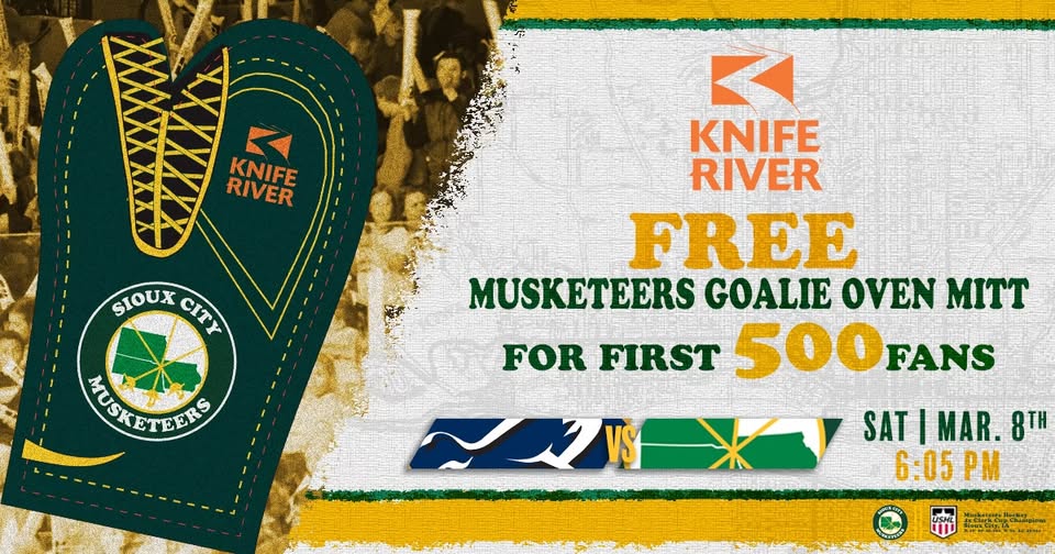 Musketeers Goalie Oven Mitt Giveaway