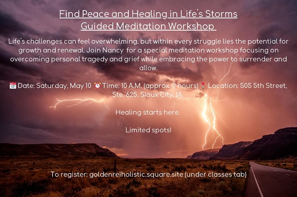 Finding Peace and Healing in Life’s Storms – Guided Meditation Workshop