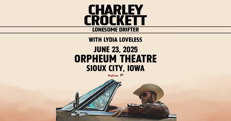 Charley Crockett with Lydia Loveless Charley Crockett with Lydia Loveless