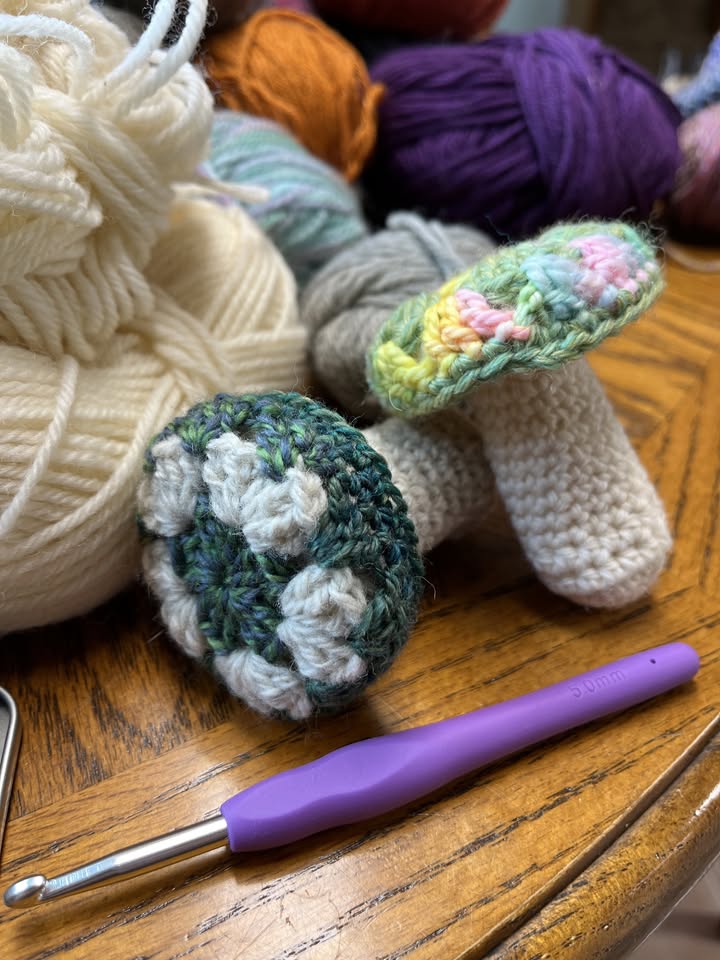 Crochet Magical Granny Mushrooms Crochet Magical Granny Mushrooms