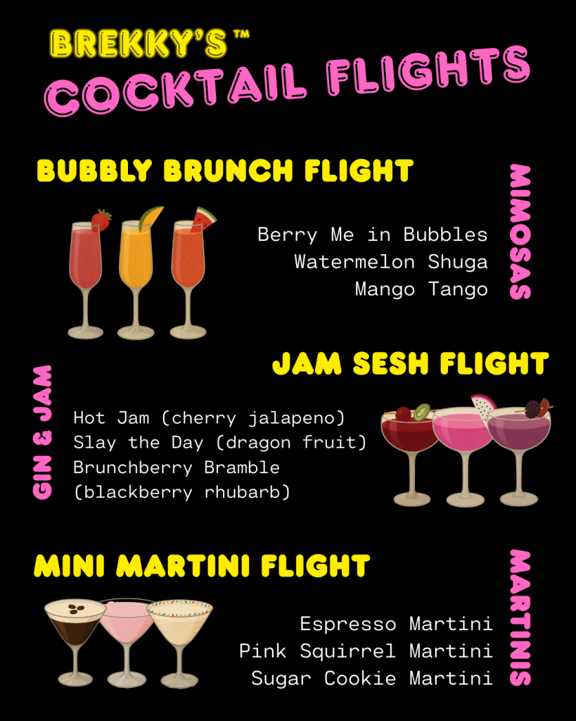 COCKTAIL BRUNCH FLIGHTS