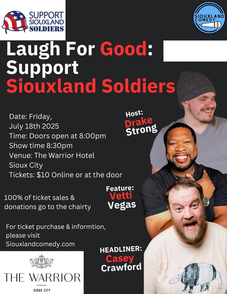 Laugh for Good: Support Siouxland Soldiers