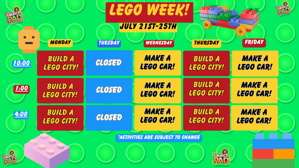 Lego Week at LaunchPAD!