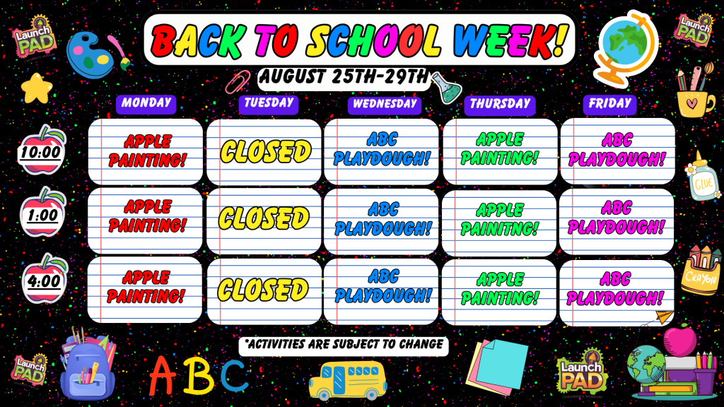 Back to School Week!