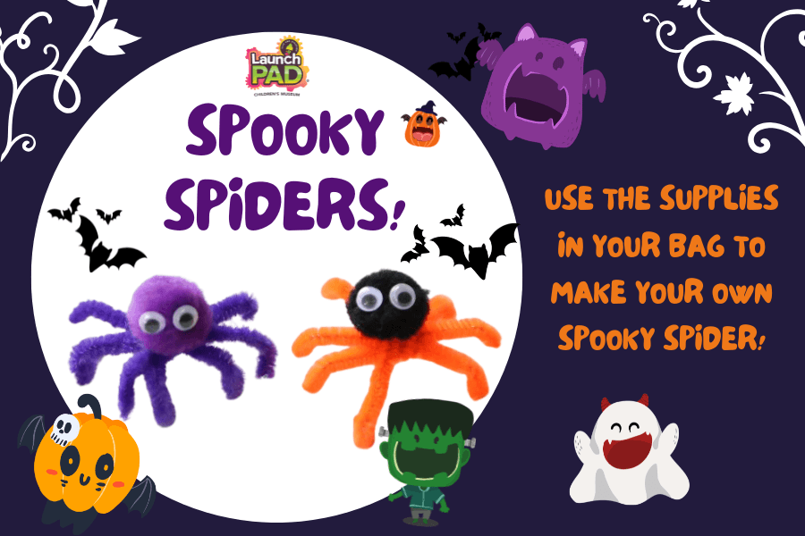 Spooky Spider Grab & Go Bags for Fall Fest at LaunchPad