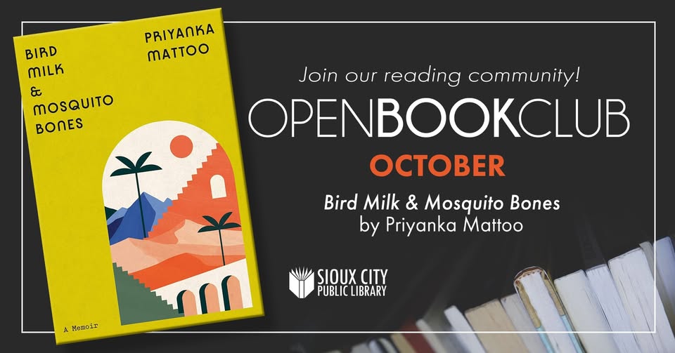 Open Book Club: Bird Milk & Mosquito Bones