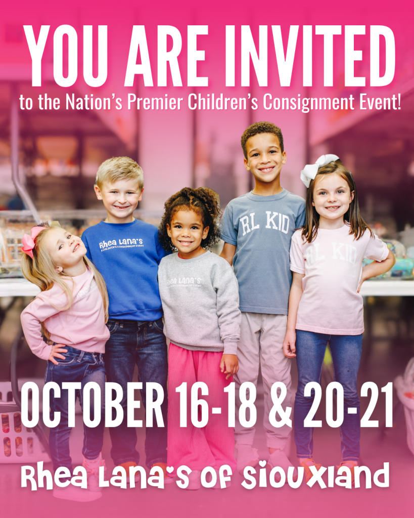 Rhea Lana’s of Siouxland Children’s Consignment Event!