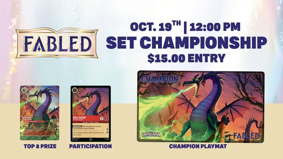 Lorcana | Fabled Set Championship Lorcana | Fabled Set Championship