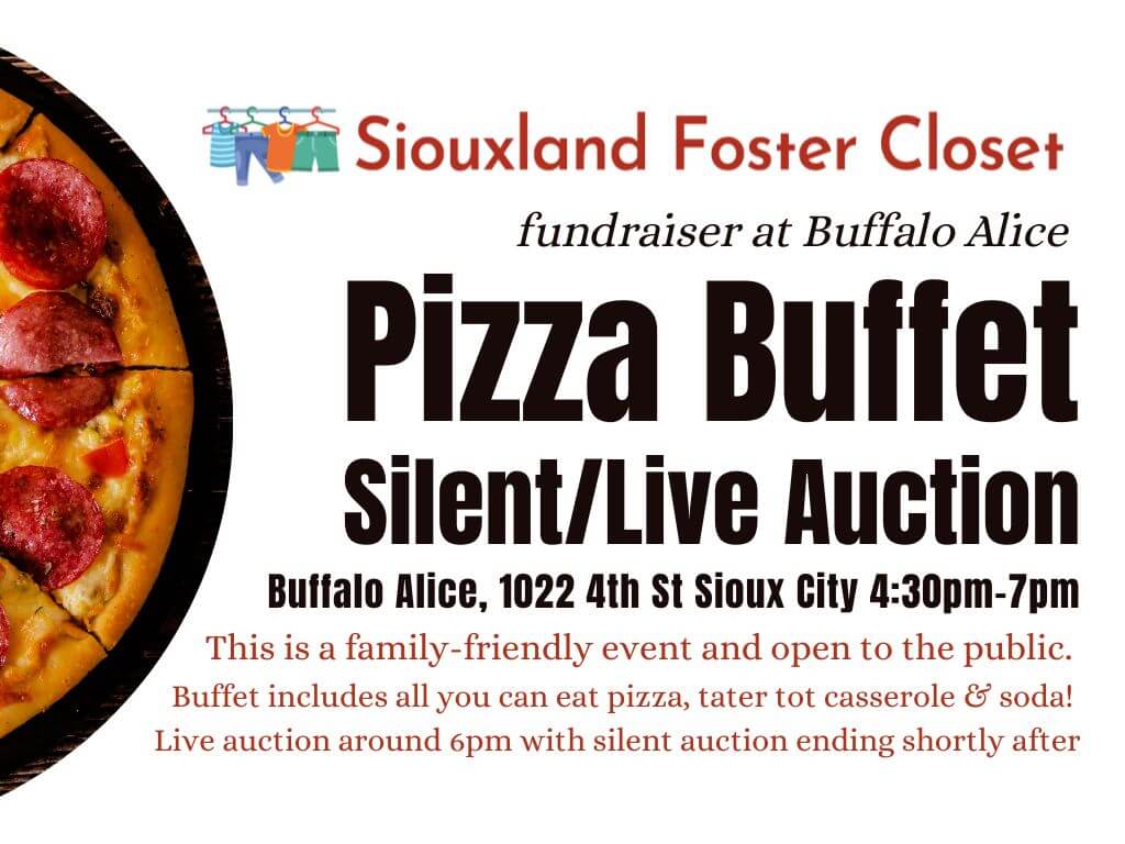 Siouxland Foster Closet Fundraiser at Buffalo Alice