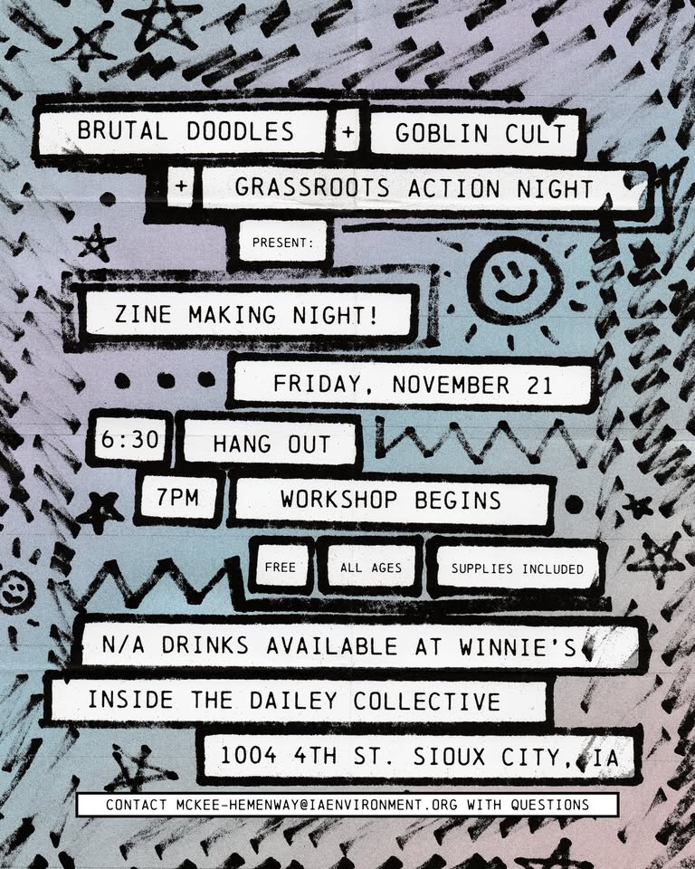 Zine Making Night at Winnie’s