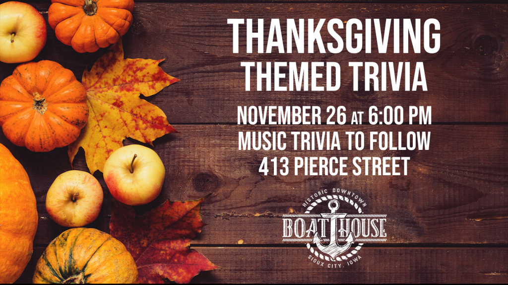 Thanksgiving Themed Trivia & Music Trivia Night