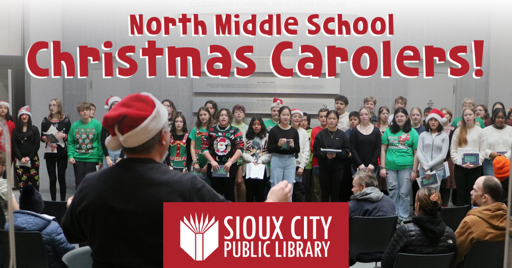 North Middle Carolers at the Library!