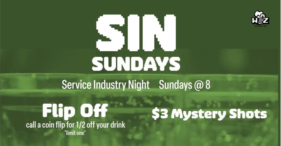 SIN Sundays at The Warp Zone