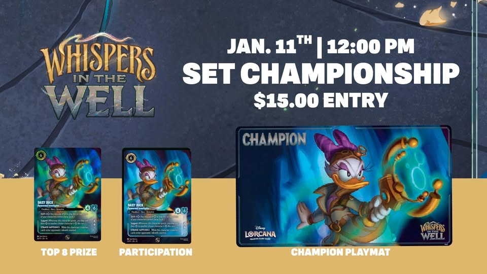 Lorcana Whispers in the Well Set Championship