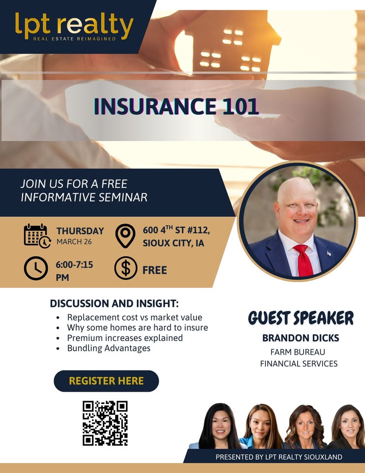Insurance 101 – Free Homebuyer & Homeowner Seminar