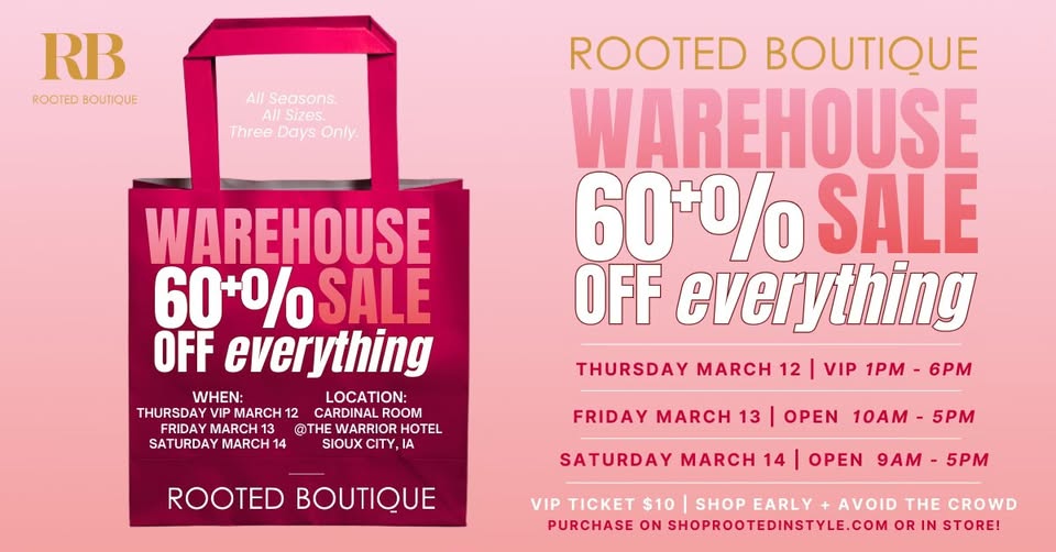 Warehouse Sale!