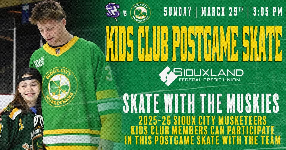 Musketeers Kids Club Postgame Skate