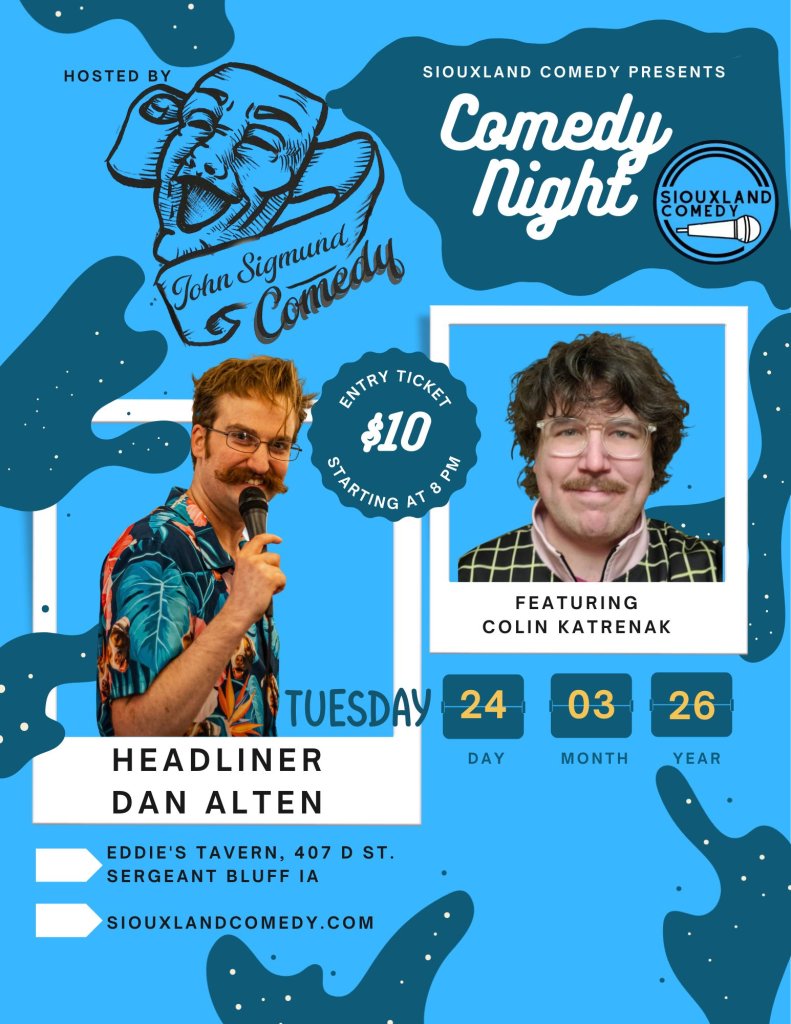 Stand-up Comedy with Dan Alten & Colin Katrenak