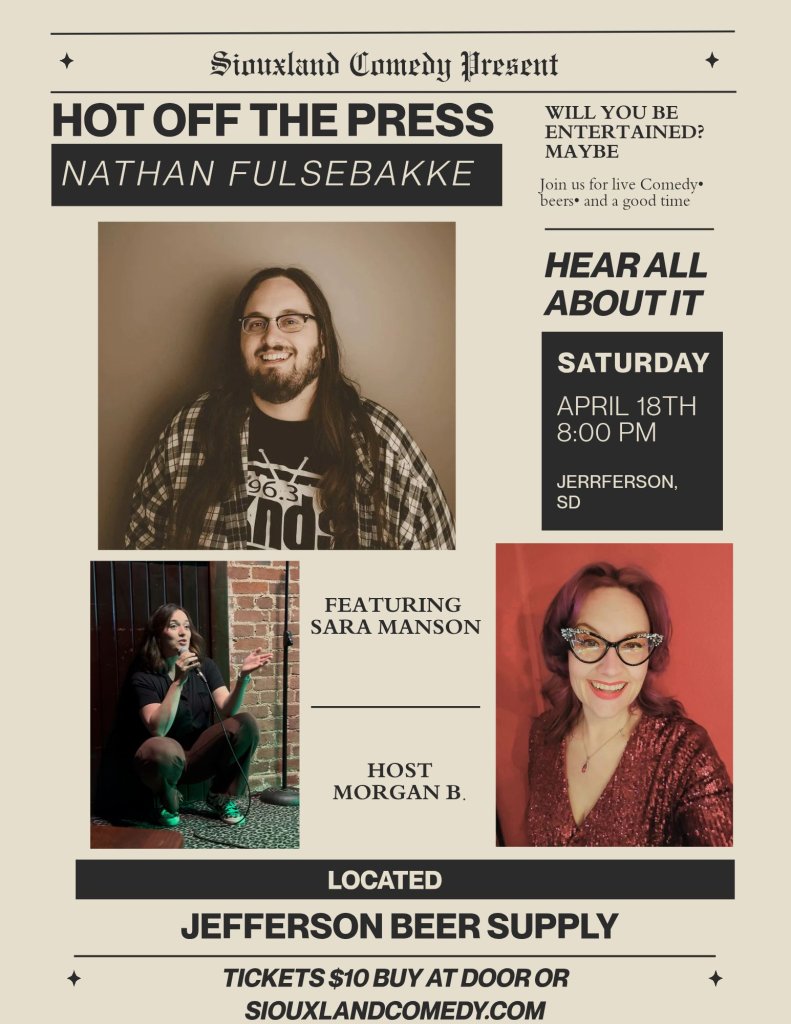 Stand-up Comedy with Nathan Fulsebakke and Sara Mason