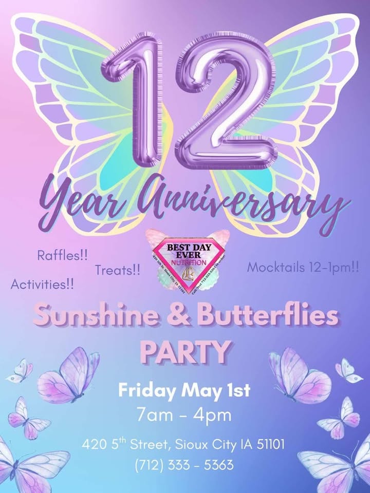 Sunshine & Butterflies – 12 Year Anniversary Party