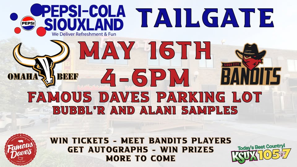Sioux City Bandits Tailgate at Famous Dave’s