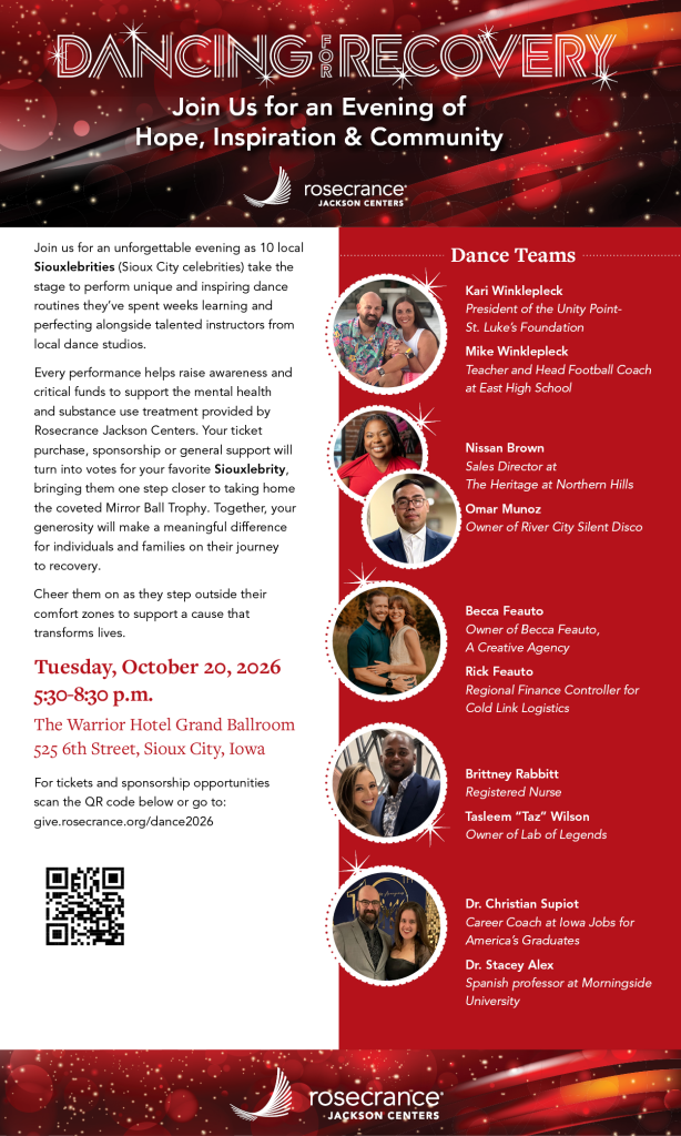 Dancing for Recovery-hosted by Rosecrance Jackson Centers